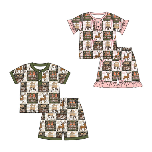 25.12.8 custom each style moq 5 eta 6-8week Sibling Sisters baby boy clothes short sleeve shorts sets 2 match family design