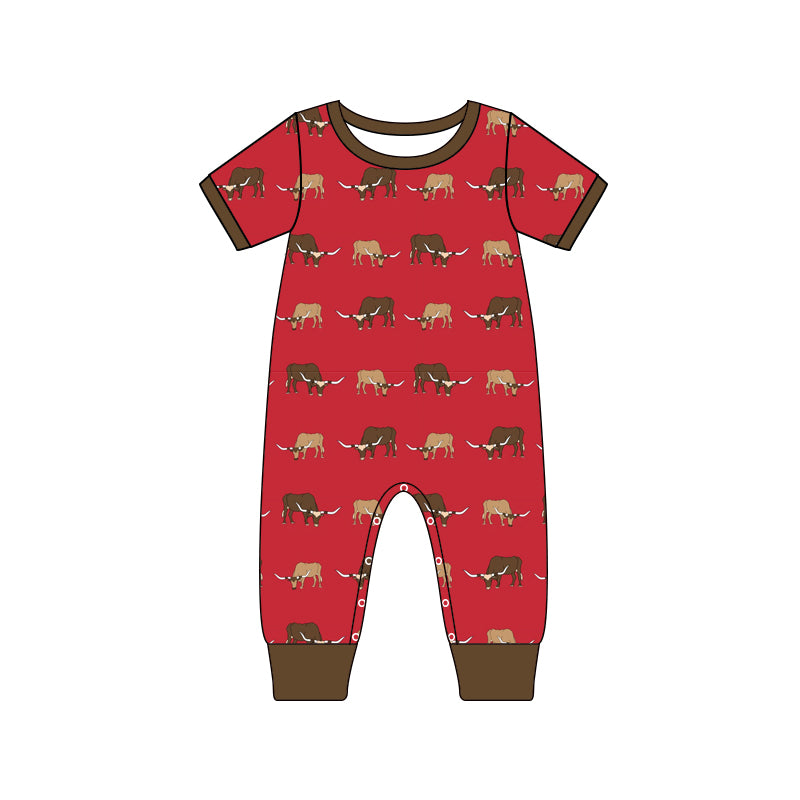 10.9 custom each style moq 5eta 4-6week baby boys clothes red short sleeve rompers
