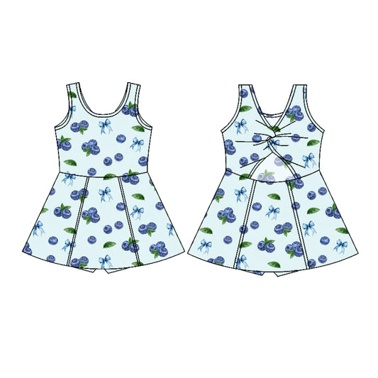custom moq 3 eta 6-8weeks baby Girls clothes Short Sleeve Shorts Climbing Suit yoga dress
