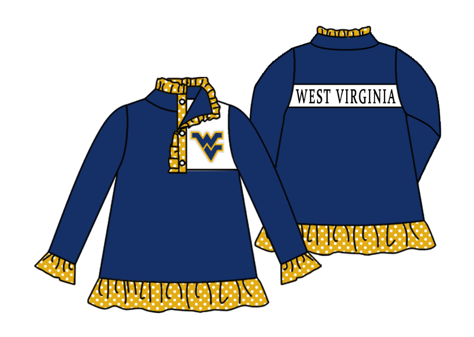 Custom moq 5 mix size milk silk summer teams baby girls clothes dark blue hooded long sleeve pants sets and boy sets 2 and tops 2-25.9.2
