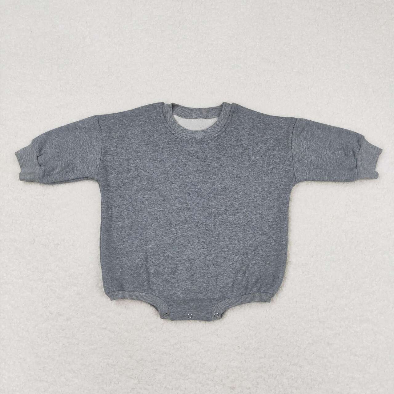RTS LR0955 Grey velvet long-sleeved sweatshirt bodysuit