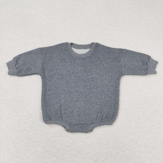 RTS LR0955 Grey velvet long-sleeved sweatshirt bodysuit
