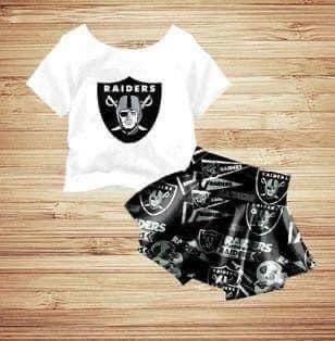 Girls short sleeve top RAIDERS suit moq 5