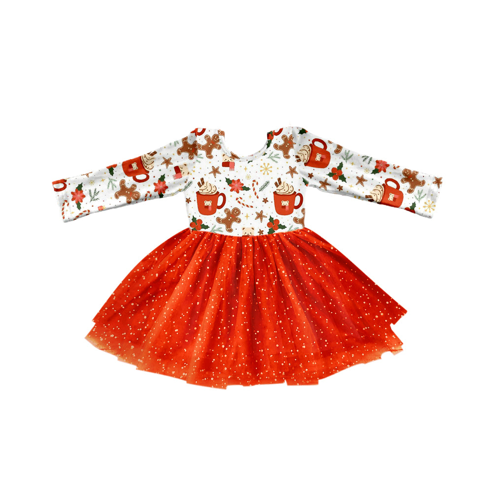 7.27 custom each style moq 5eta 4-6week baby girls clothes Christmas red long sleeve dress