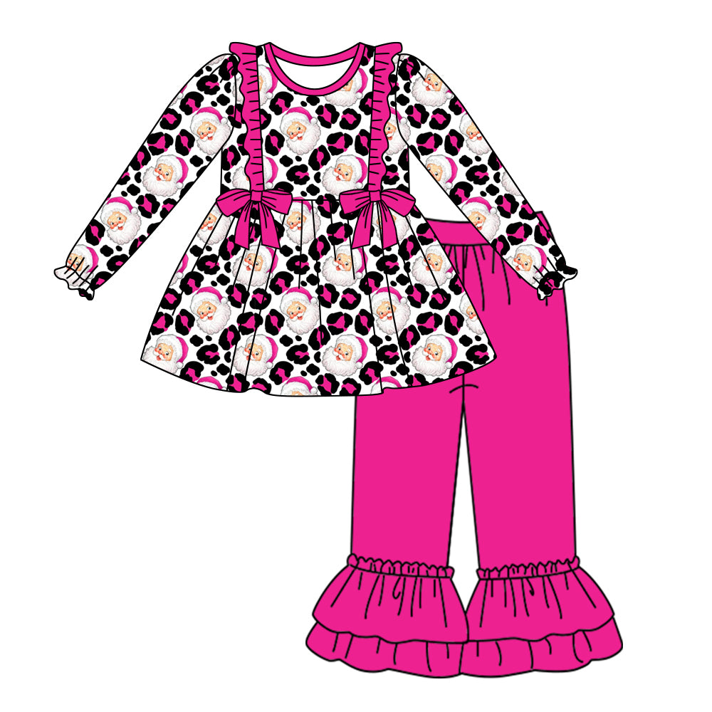 6.11 custom each style moq 5eta 4-6week Sibling Sister Christmas rose red baby girls sets and dress and baby romper match family design