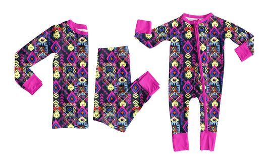 25.8.11 custom each style moq 5eta 4-6week Sibling Sister geometric baby girl long sleeve pants sets and rompers match family design