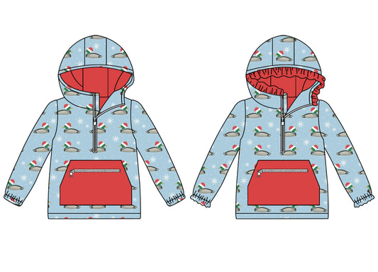 25.5.21 custom each style moq 5eta 4-6week Sibling Sisters Christmas duck baby girl long sleeve top 1 and top 2 match family design