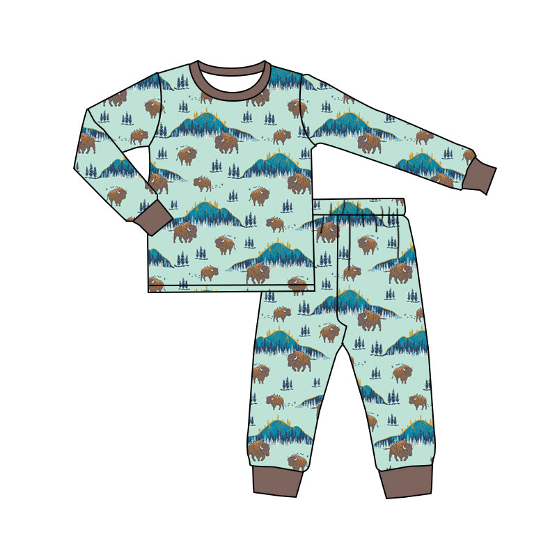 9.3 custom each style moq 5eta 4-6week Sibling Sister cow baby boys sets and rompers match family design