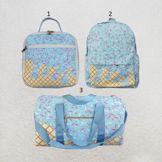 RTS NO MOQ Sibling Bags Baby Kids Blue Drips Team School Backpack Bags Lunch Boxes School Bags