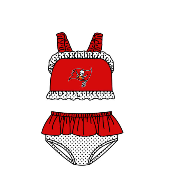 Custom moq 5 mix size milk silk summer teams baby girl boys Red clothes Two-Piece Swimsuit Set One Piece Swimsuits boy swim trunks