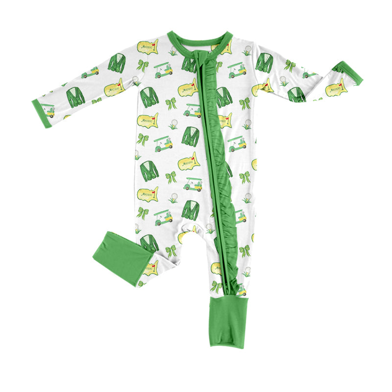 7.31 custom each style moq 5eta 4-6week Sibling Sister light green baby girls sets and rompers match family design