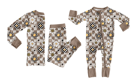 25.7.23 custom each style moq 5eta 4-6week Sibling Sister floral baby boy long sleeve pants sets and rompers match family design