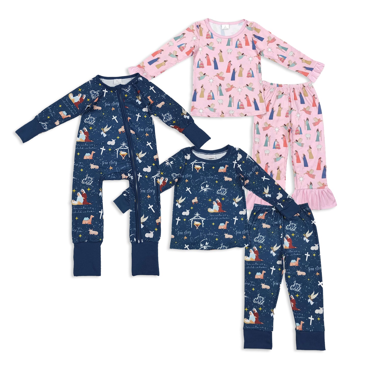 RTS Sibling baby boy girl clothes long Sleeve pants sets and romper