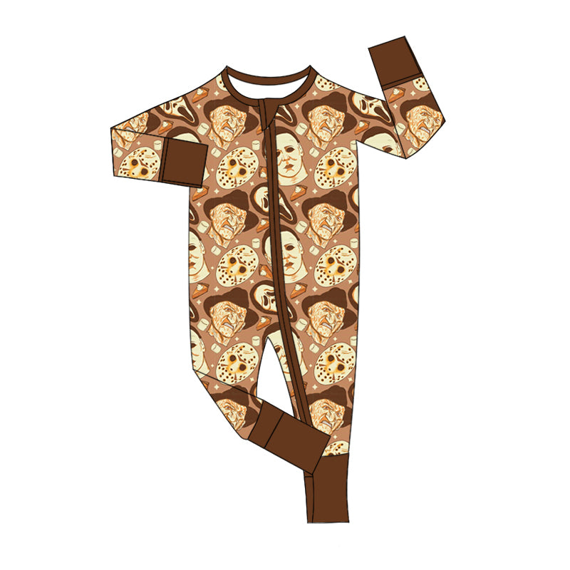 8.7 custom each style moq 5eta 4-6week Sibling Sister brown baby boys sets and rompers match family design