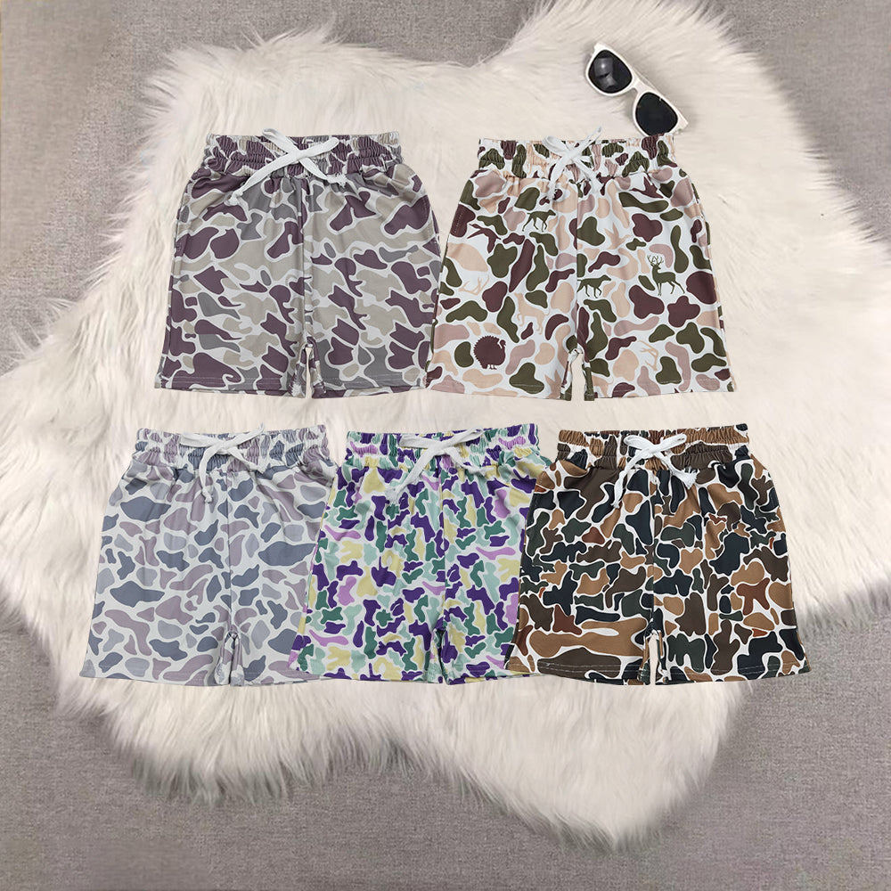 RTS NO MOQ Sibling baby boy clothes Camouflage summer shorts