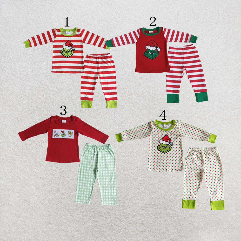 RTS Sibling Baby Boys grin Christmas pajamas