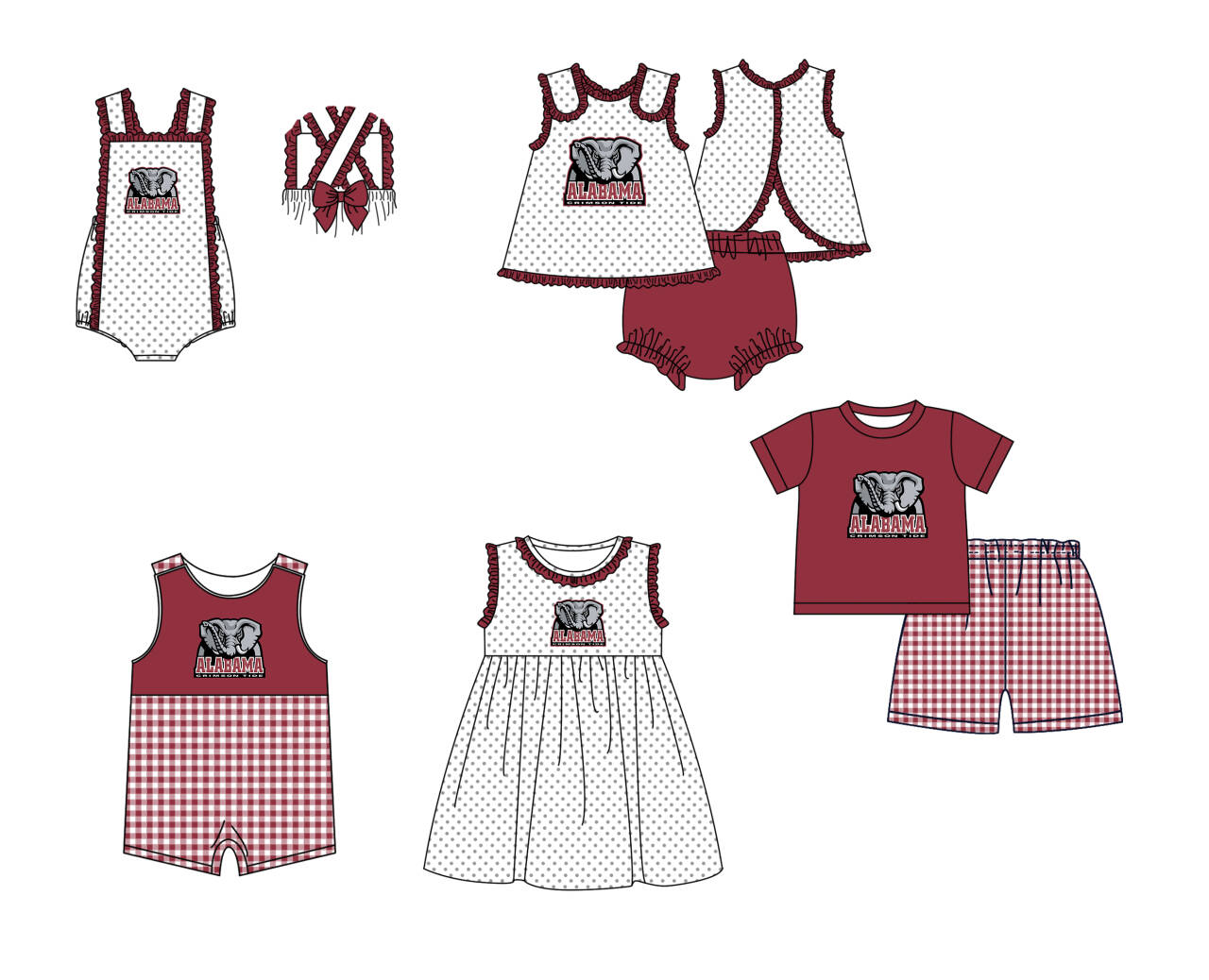 Custom moq 5 mix size milk silk summer teams red Polka Dot Baby Romper Set Short-Sleeved Thong Dress for Girls And Short-Sleeved Shorts for Boys Cute Baby Outfit