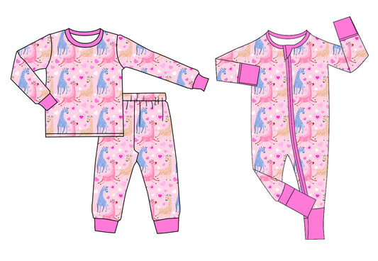 11.3 custom each style moq 5eta 4-6week Sibling love pink baby girl sets and rompers match family design