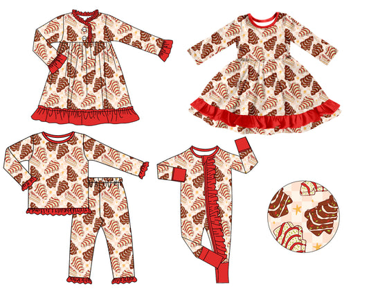 25.8.4 custom each style moq 5 eta 4-6week Sibling Sisters Christmas baby girl long sleeve pants sets and romper and dress 1 and dress 2 match family design