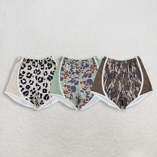RTS NO MOQ Sibling Baby Girls Leopard Camouflage Shorts Bottoms Infant Casual Cotton Pants for Girls Kids Fashion Trousers