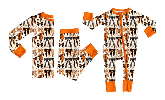 25.7.5 custom each style moq 5eta 4-6week Sibling Sisters bow baby boy long sleeve pants sets and rompers match family design