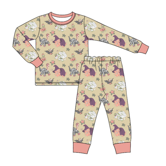 8.16 custom each style moq 5eta 4-6week Sibling Sister dinosaur baby boys sets and rompers match family design