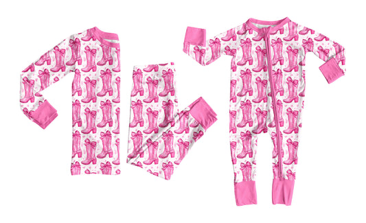 25.10.31 custom each style moq 5 eta 6-8week Sibling Sisters boot bow baby girl clothes long sleeve pants sets and romper match family design