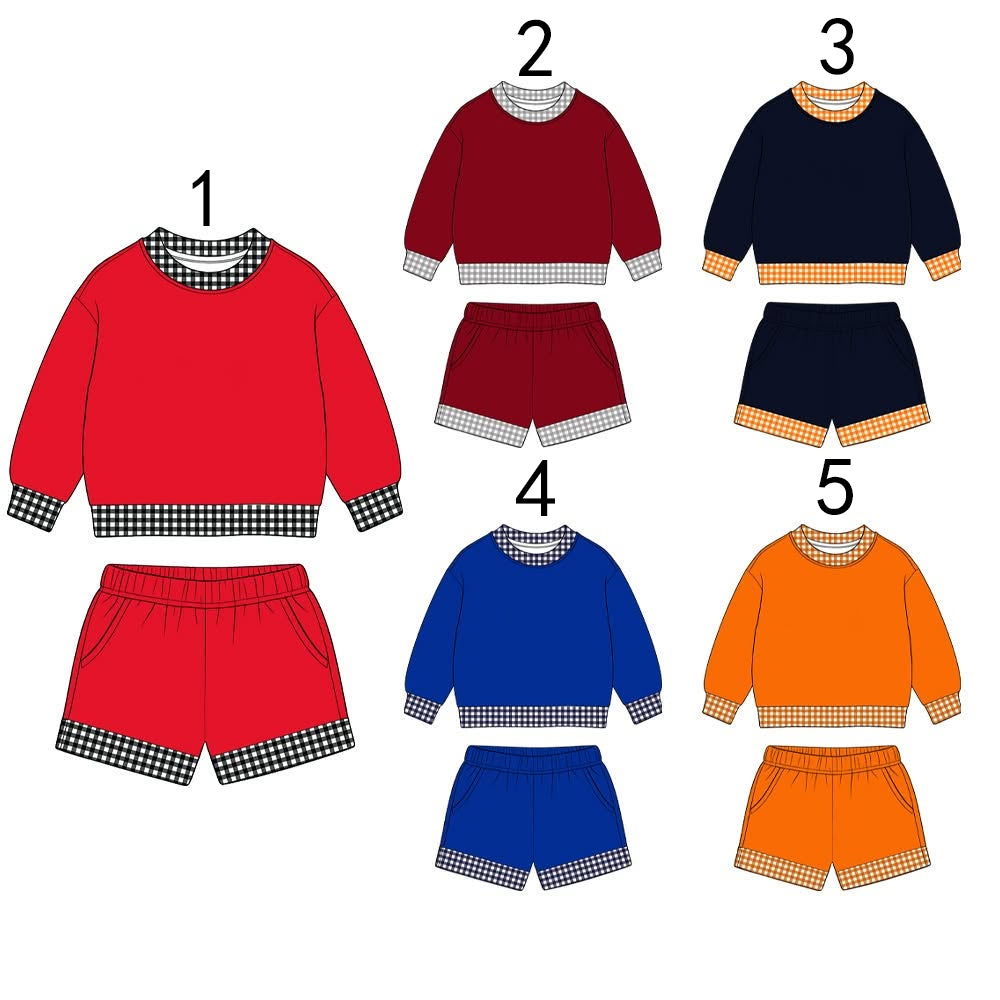 custom moq 5 mix size Baby Girls dark purplish-red Bow Sleeveless Top Shorts Summer Outfit Sets（副本）