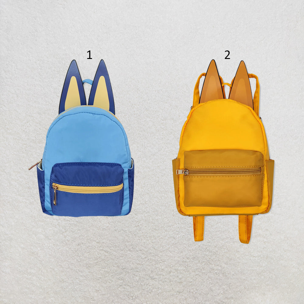 RTS NO MOQ Sibling milk silk Cute Clothes  Baby Kids Print Zipper Strap Backpack Bag