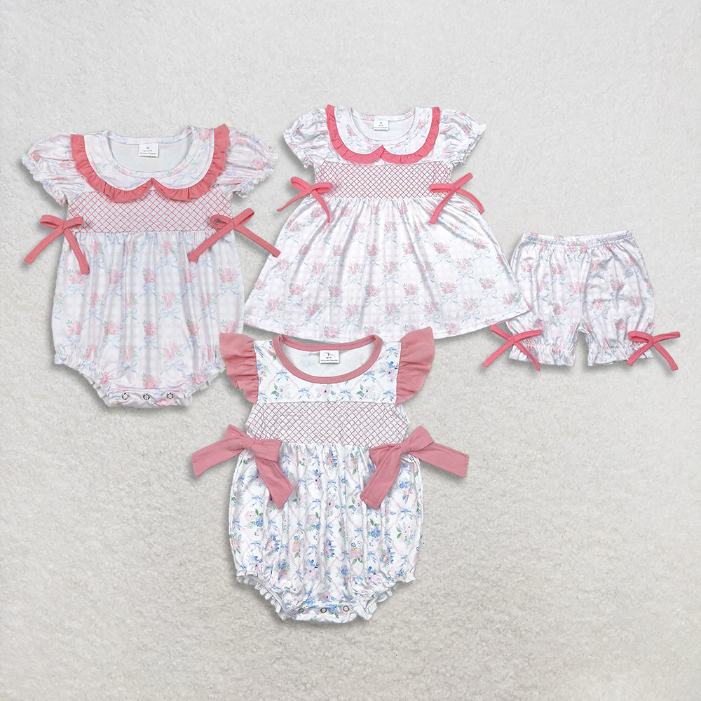 RTS NO MOQ baby boys clothes embroidery short sleeve Rompers Clothes Sets
