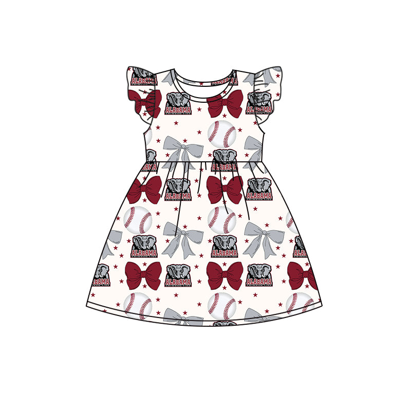Custom moq 5 each style summer teams baby girls clothes team bow red long sleeve hooded pants sets and dress and romper-25.6.13