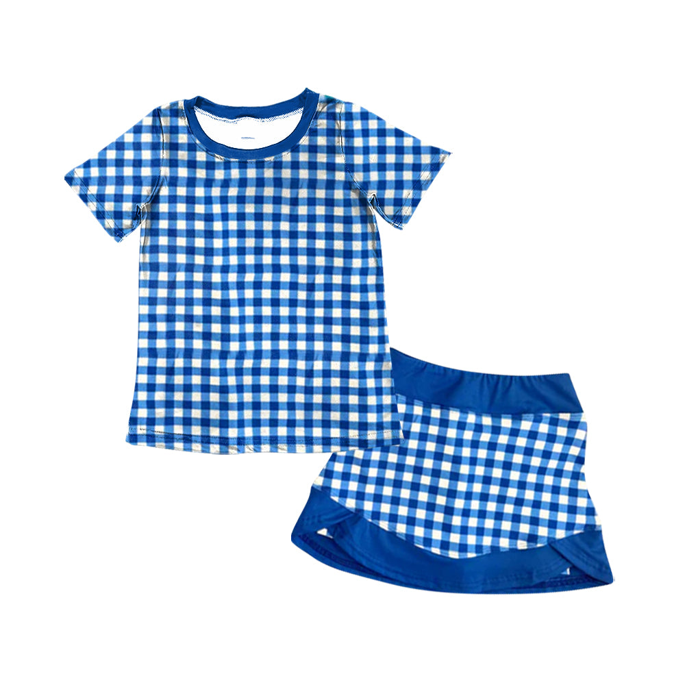 26.1.16 custom each style moq 5 eta 6-8week Sibling Sisters baby girl clothes short sleeve skirts sets 4 match family design