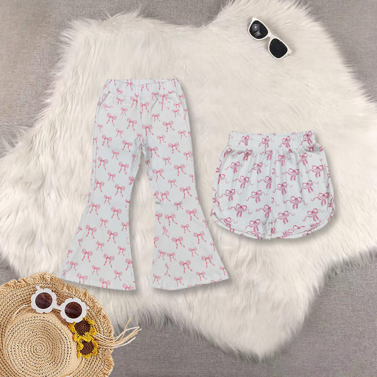 RTS NO MOQ Sibling Baby Girls Clothes Jeans: Flared & Ripped and shorts