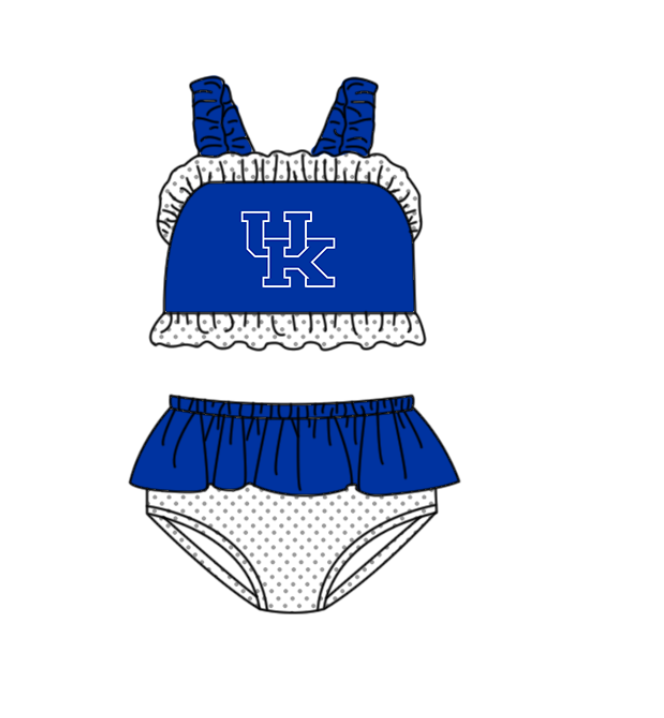 Custom moq 5 mix size milk silk summer teams baby girl boys clothes Blue Two-Piece Swimsuit Set One Piece Swimsuits boy swim trunks