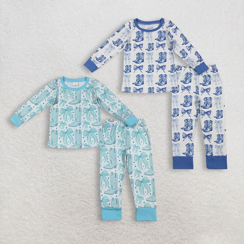 RTS NO MOQ Sibling Babygirls Clothes boots long-sleeved pants sets