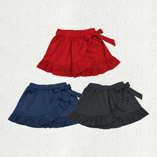 RTS NO MOQ Sibling baby girl clothes yoga solid color skirts