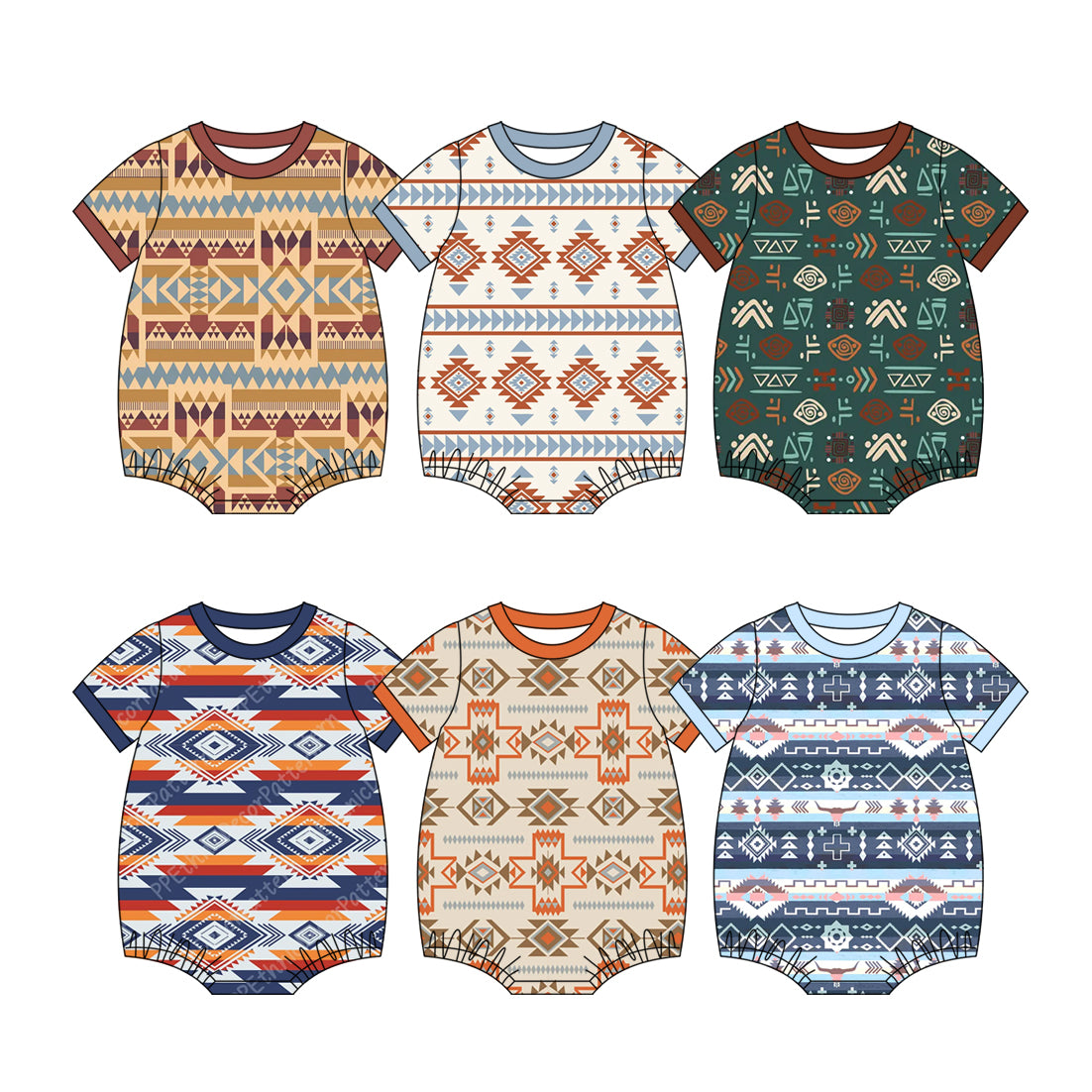 3.18 Custom moq 5 mix size Sibling Baby Boy's Summer Short-Sleeved Rompers for Body Clothes