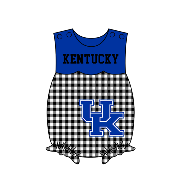 Custom moq 5 mix size milk silk summer teams baby girl boys clothes Blue Black and white checkered short sleeve shorts sets 3 and dress and rompers 2 series