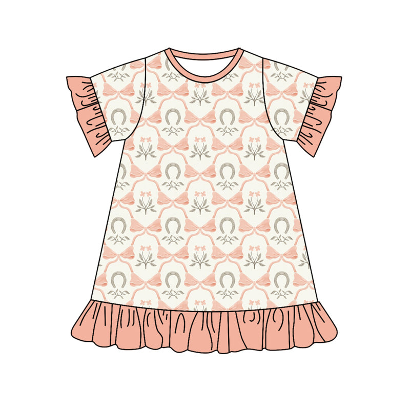 10.14 custom each style moq 5eta 4-6week Sibling Sister bow floral baby girl sets and dress and rompers match family design