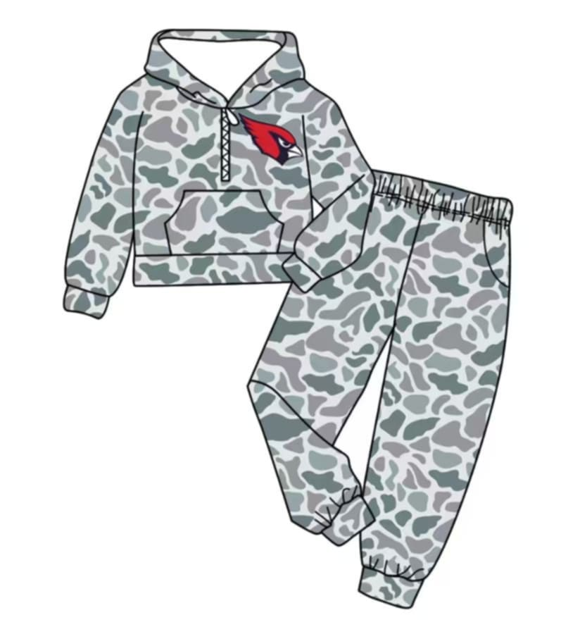 Custom moq 8 mix size milk silk Camouflage fall cute  outfits