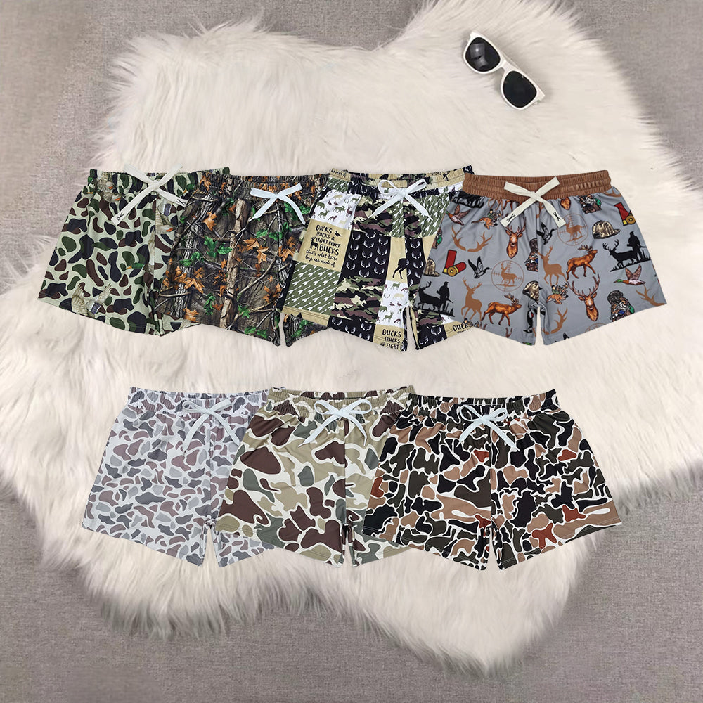 RTS NO MOQ baby boy clothes camouflage summer swim trunks