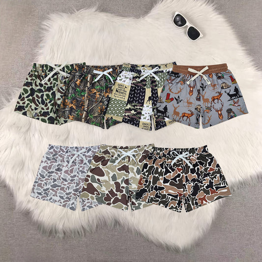 RTS NO MOQ baby boy clothes camouflage summer swim trunks