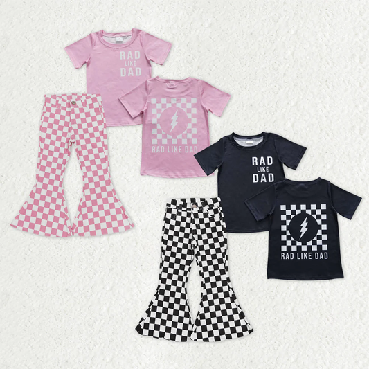 RTS NO MOQ Sibling Baby boy girl clothes short Sleeve jeans pants Suits