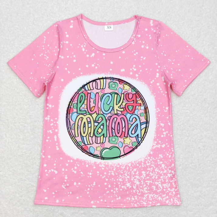 RTS NO MOQ Sibling adult clothes short sleeve tops