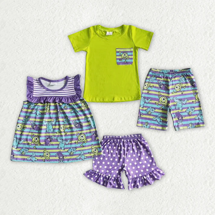 RTS NO MOQ short-sleeved shorts suit & short-sleeved sets