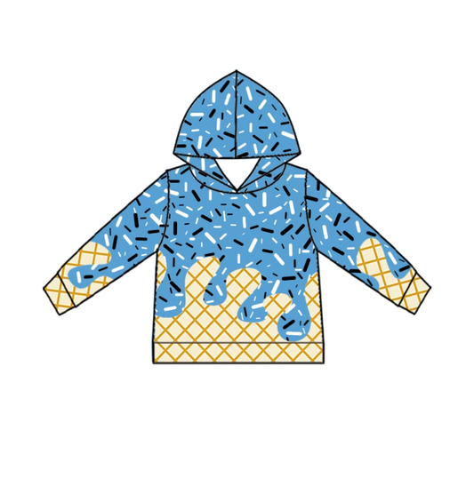 Custom moq 5 mix size milk silk baby girls clothes team blue hooded long sleeve tops and pants and shorts and skirts-25.10.20