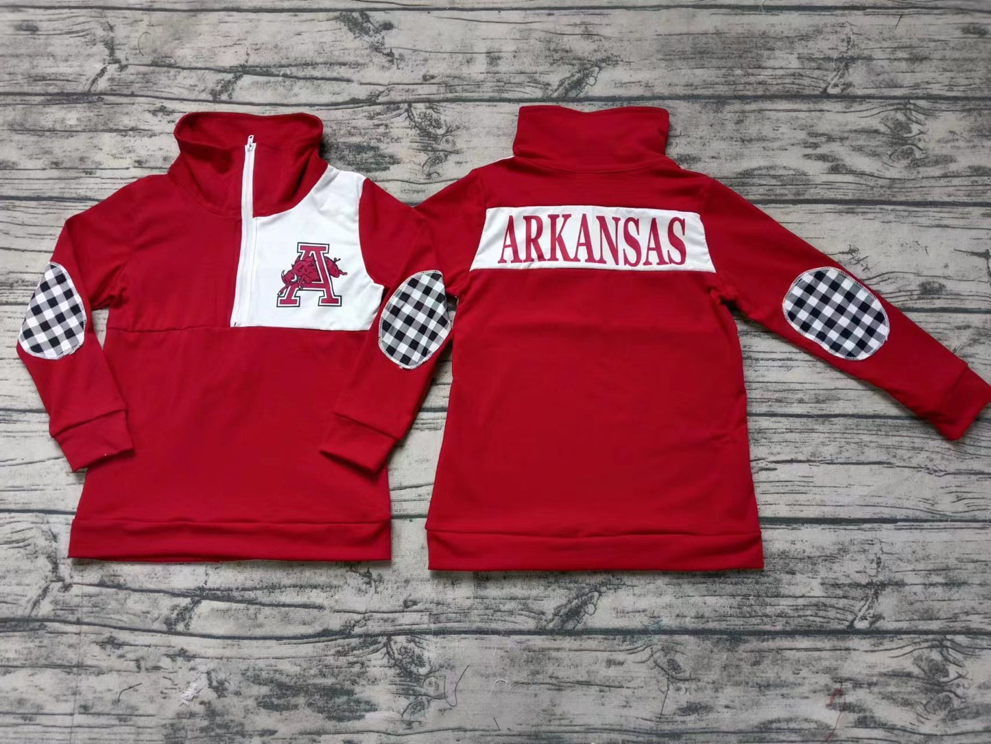 Custom moq 3 eta 6-7weeks Red Crayfish A Zippered Long Sleeve Jacket