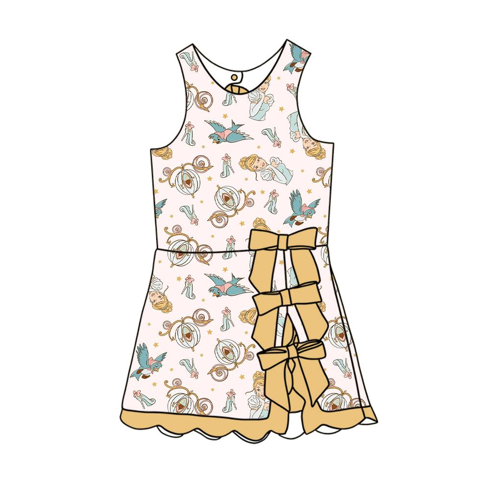 Custom moq 5 mix size milk silk baby girl clothes Summer clothes cute dress Summer dresses skirt