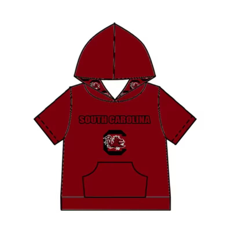 Custom moq 5 mix size milk silk summer teams baby girls clothes brick red shorts sets and hooded long sleeve top and short top 2 and dress and shorts 2-25.8.30