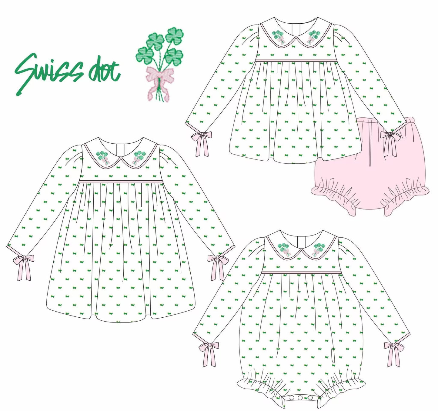 Custom moq 5 each style eta 6-7weeks baby girl clothes floral long sleeve pants sets brief set and romper-25.8.14